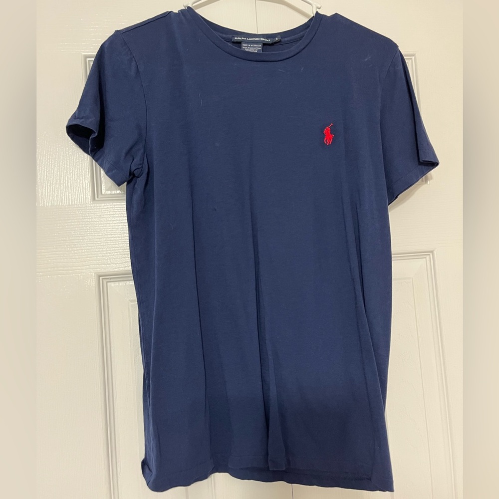 Ralph Lauren (sport) T-shirt, navy blue; size L